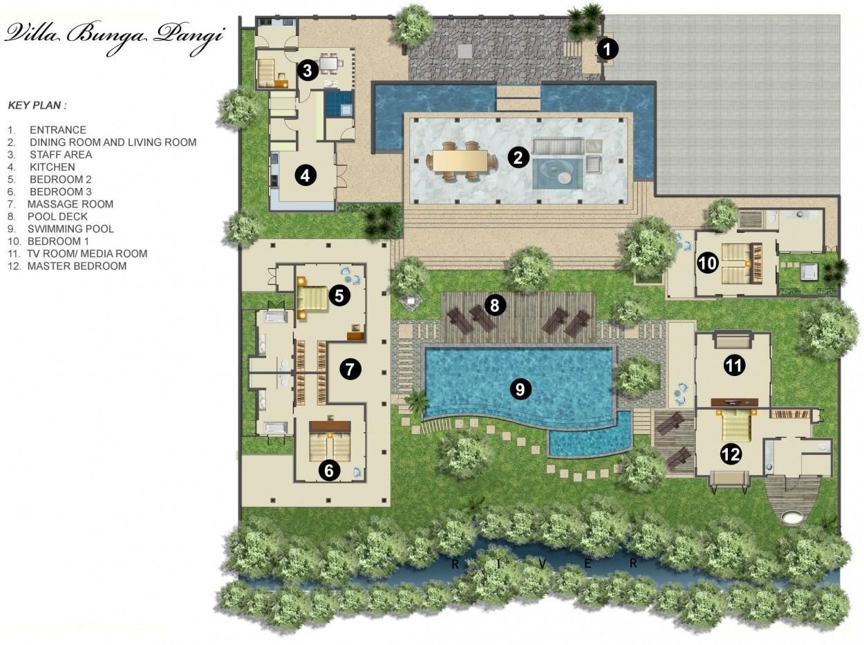 Villa Bunga Pangi Floor Plan